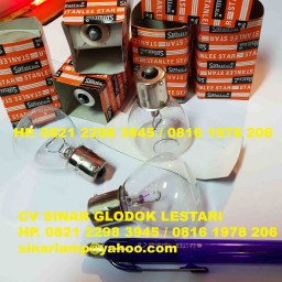 Lampu Panel B15S 24V 60 watt Kaki Bayonet